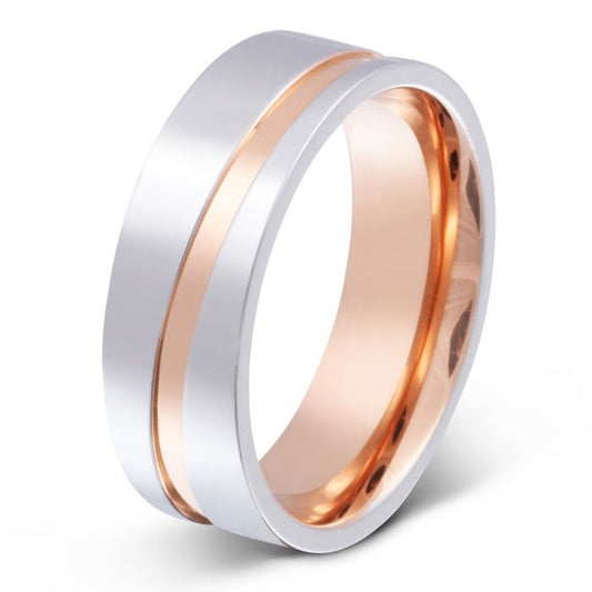 Zweisamkeitsring mit individueller Gravur - Titan